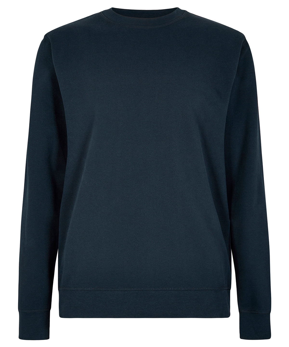 Regular fit piqué sweatshirt - Navy