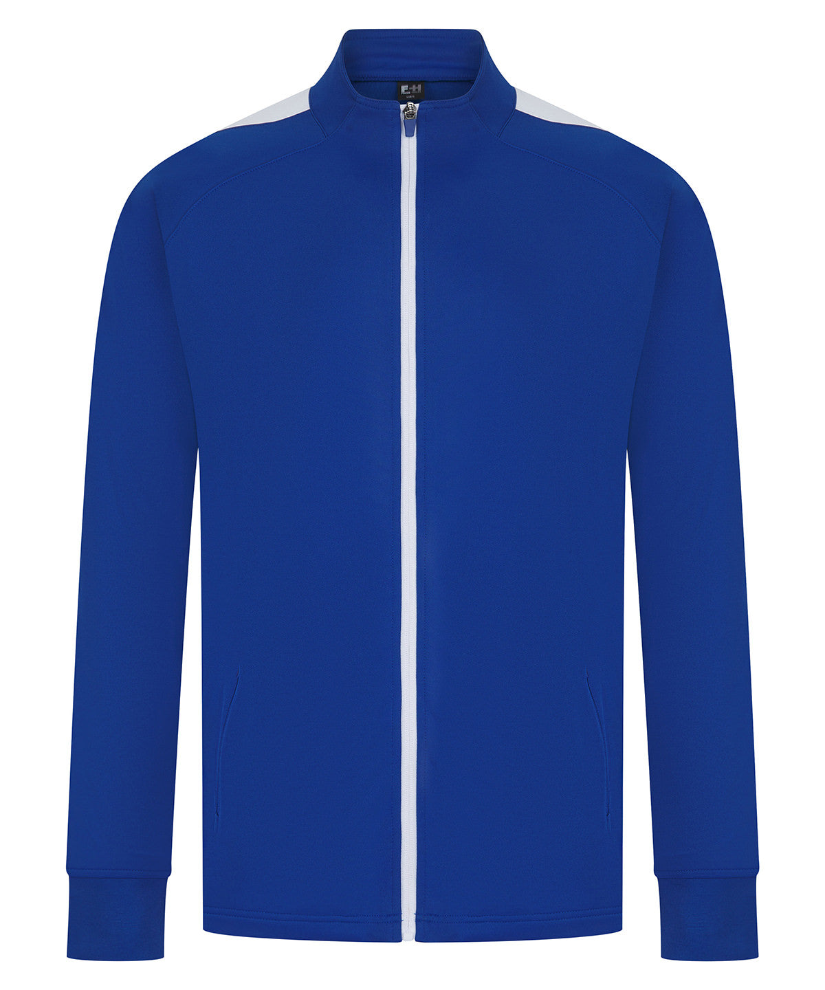 Knitted tracksuit top - Royal/White