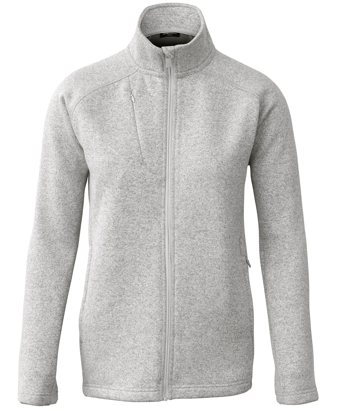 Women’s Montana – knitted fleece jacket - Light Grey Melange
