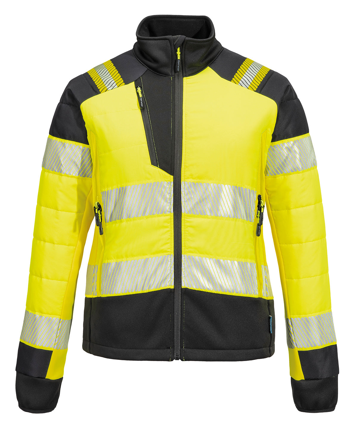 Women’s PW3 Hi-vis hybrid baffle jacket (T171) - Yellow/Black