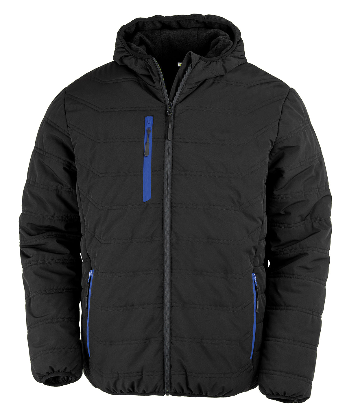 Recycled compass padded winter jacket - Black/Royal