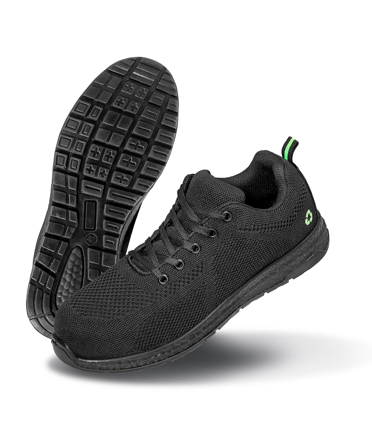 Recycled safety trainers - Black