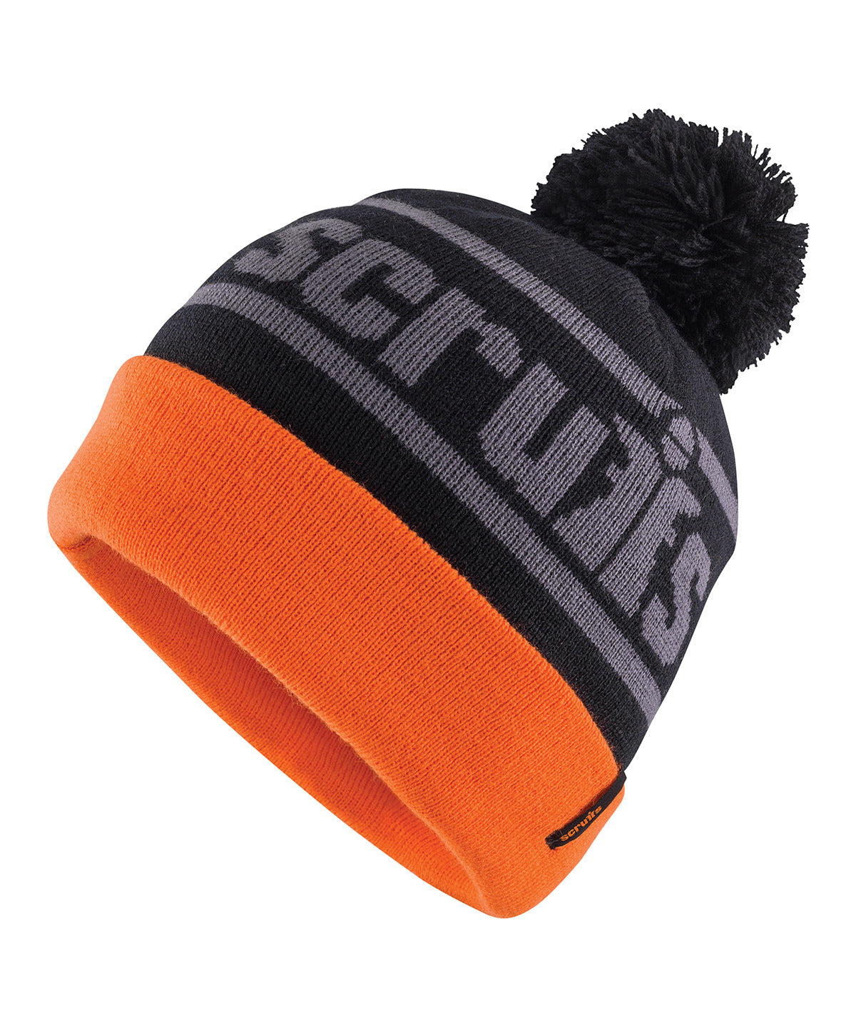 Trade bobble hat - Black/Orange