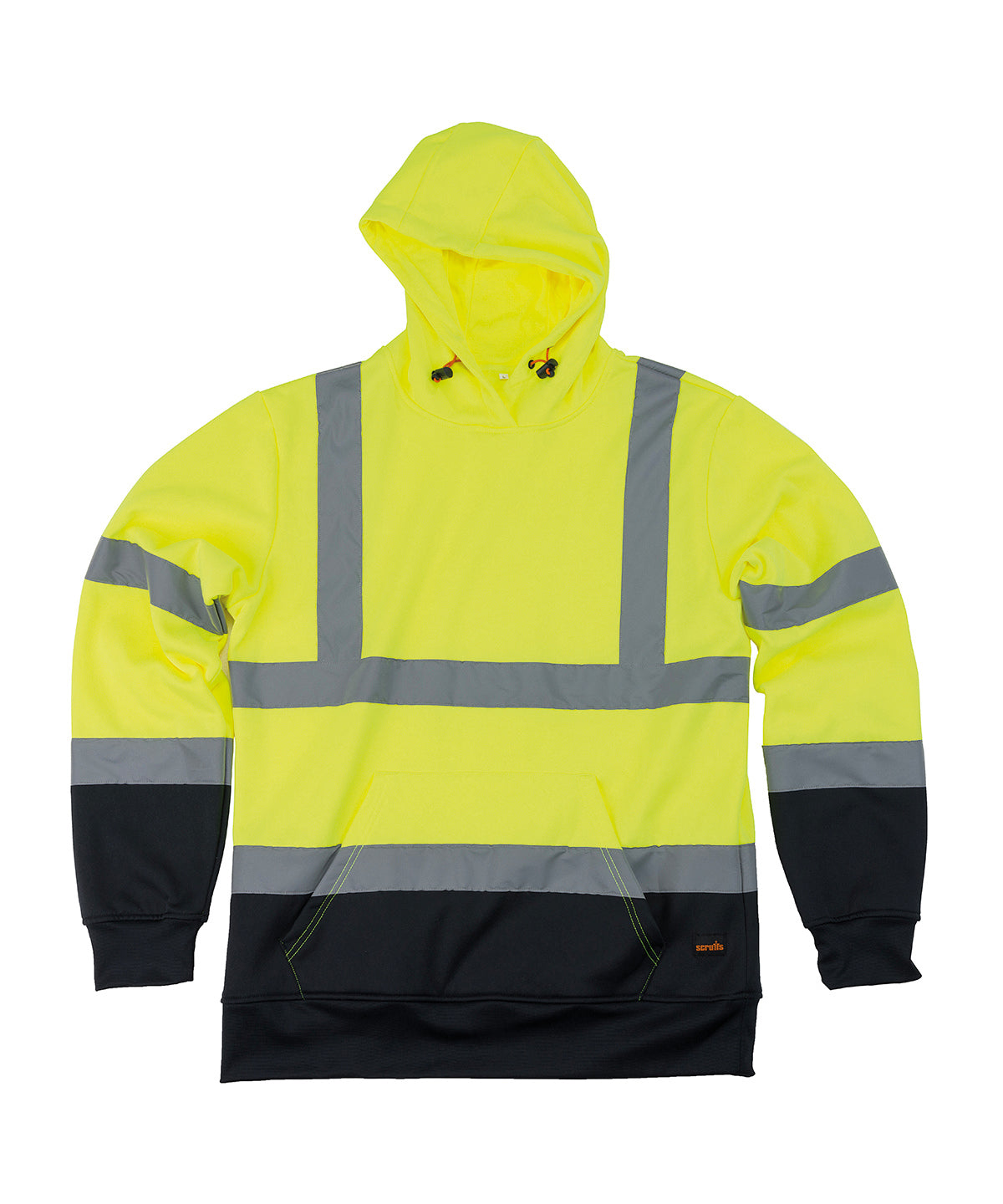High-visibility hoodie - Yellow/Navy