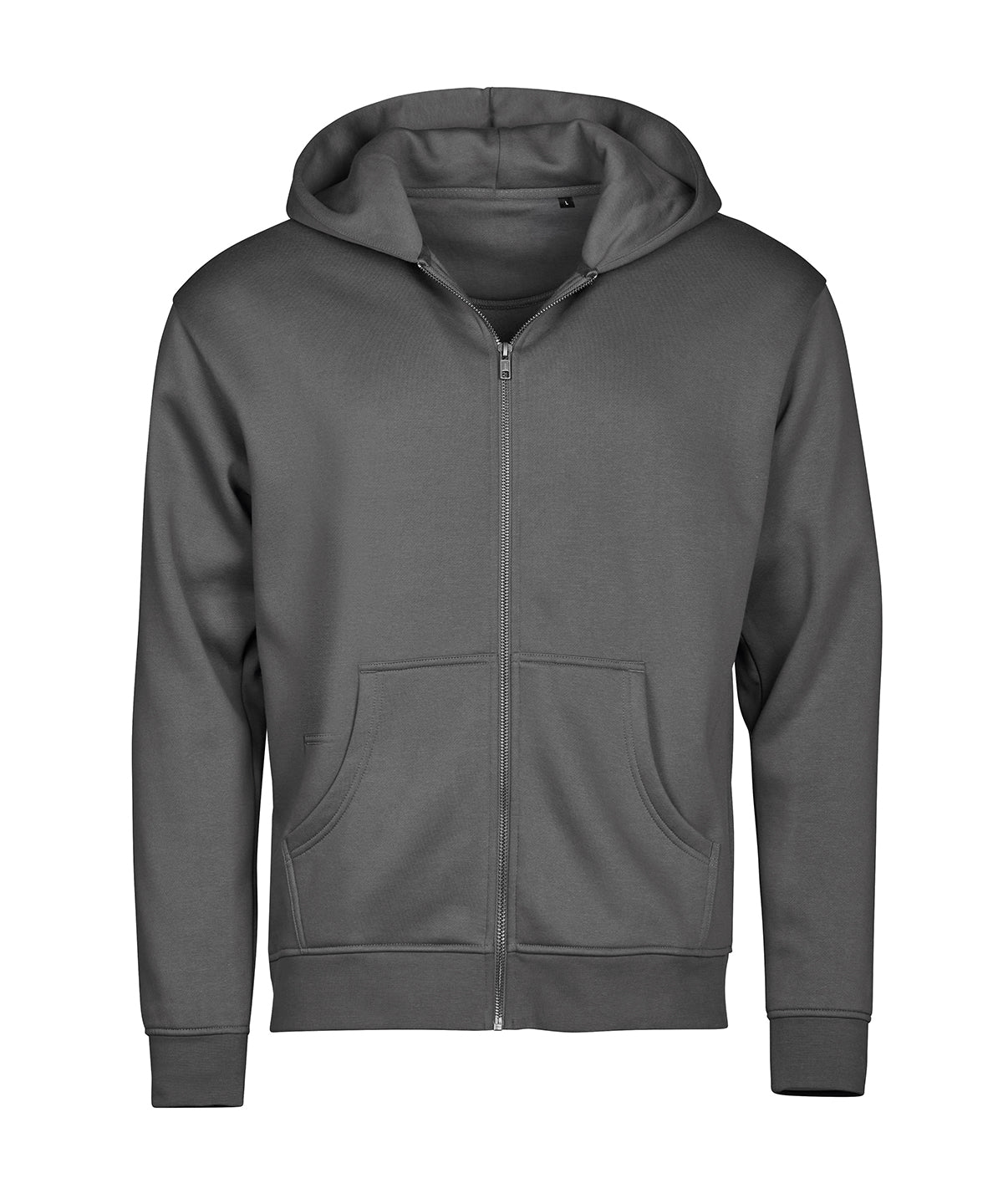 UNLABELED hooded full-zip sweatshirt (5154) - Powder Grey