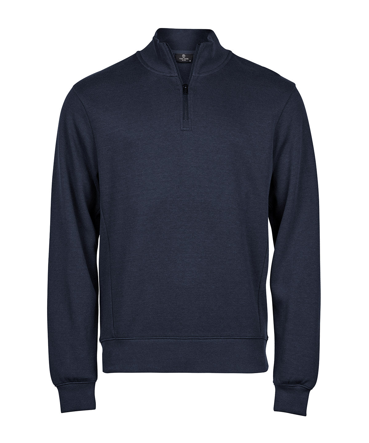 Ribbed interlock half-zip (5506) - Navy