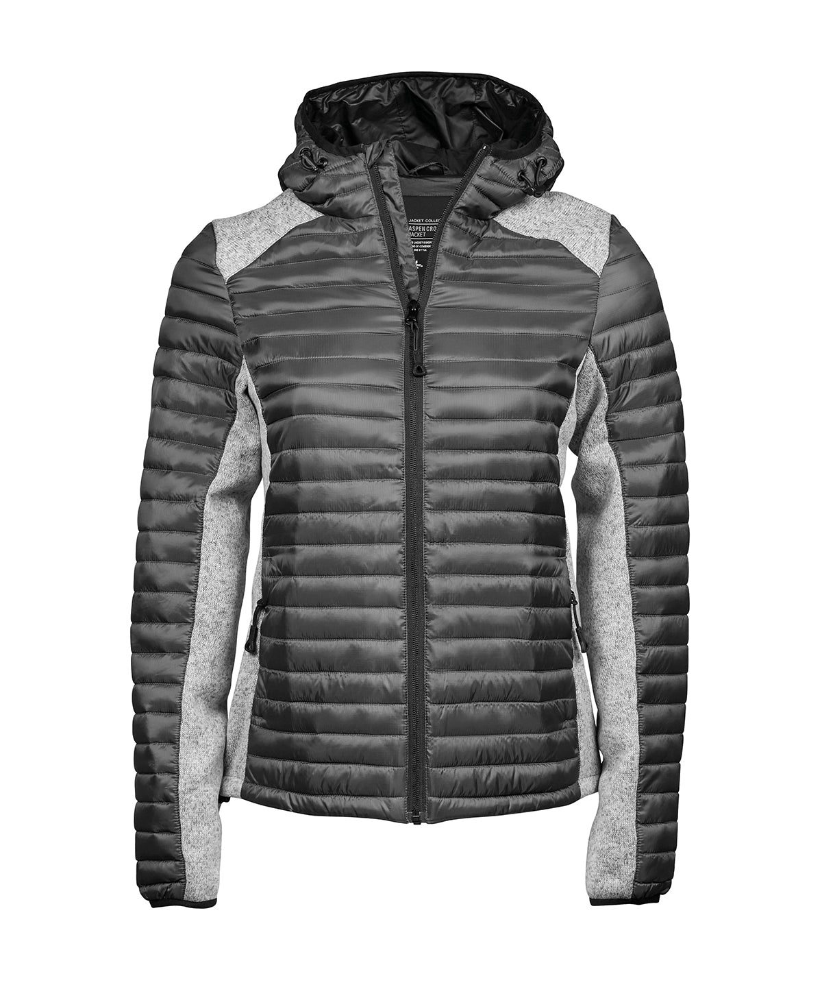 Women’s hooded outdoor crossover (9611) - Sport Grey/Grey Melange