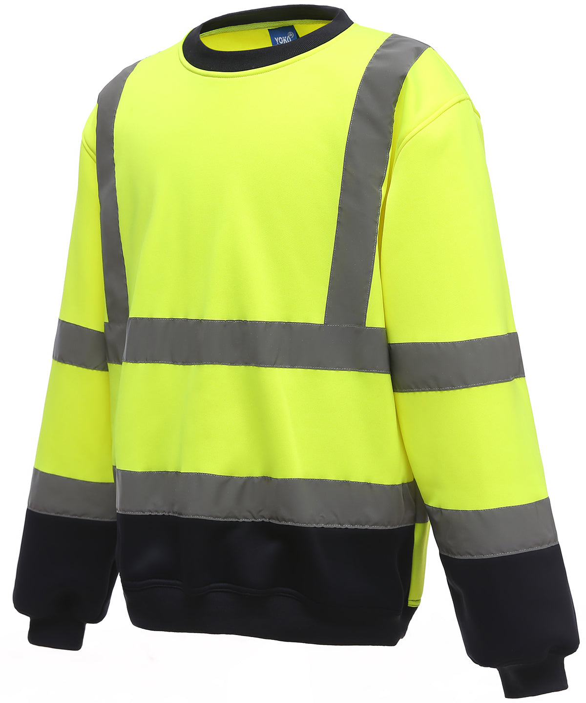 Hi-vis sweatshirt (HVJ510) - Yellow/Navy