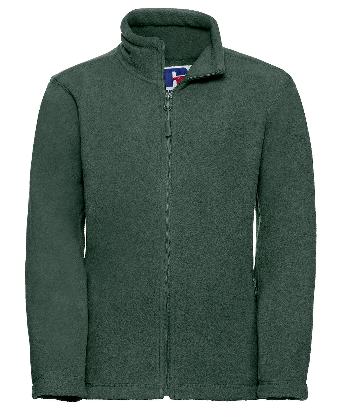 Kids full-zip outdoor fleece - Bottle Green