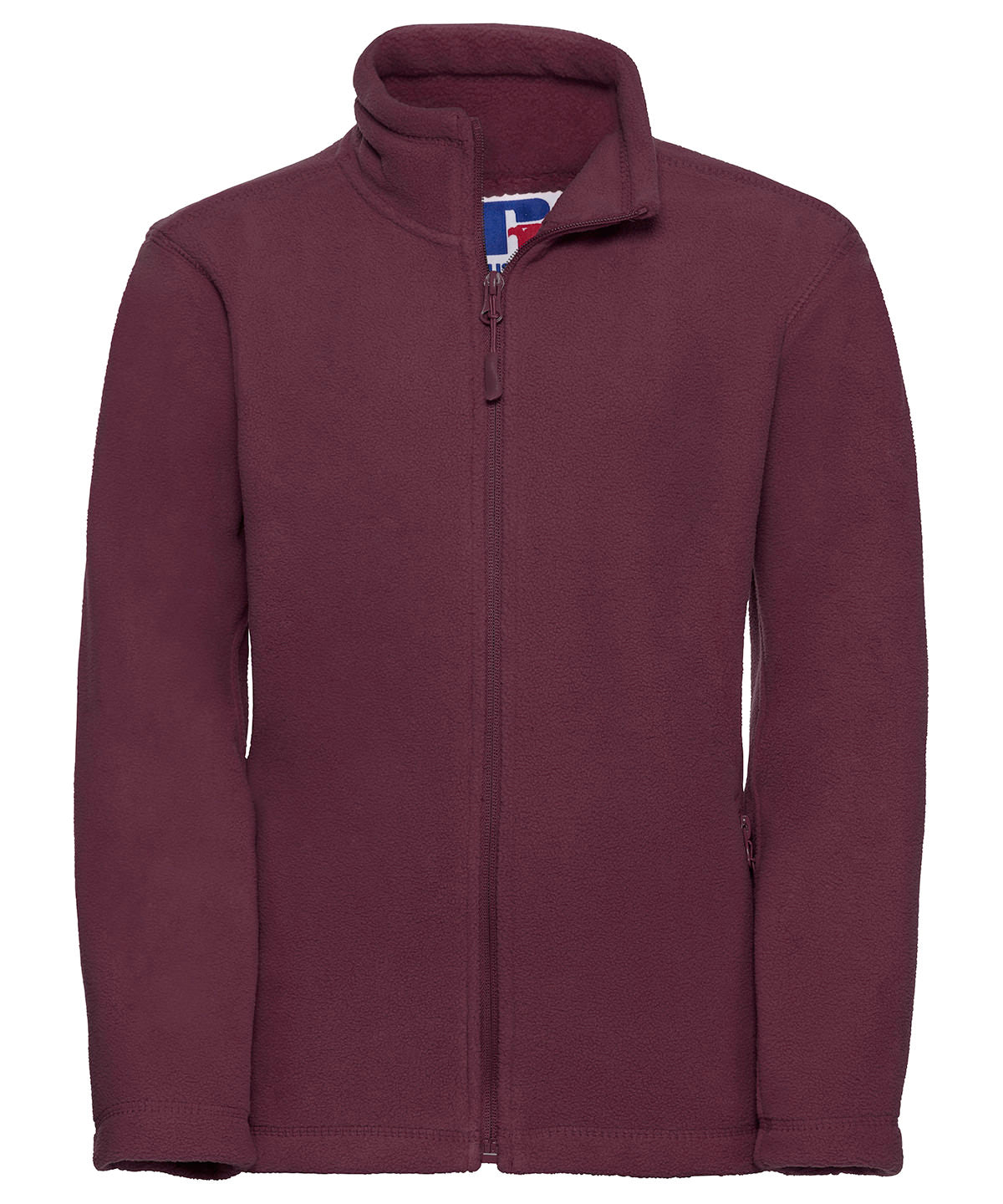 Kids full-zip outdoor fleece - Burgundy