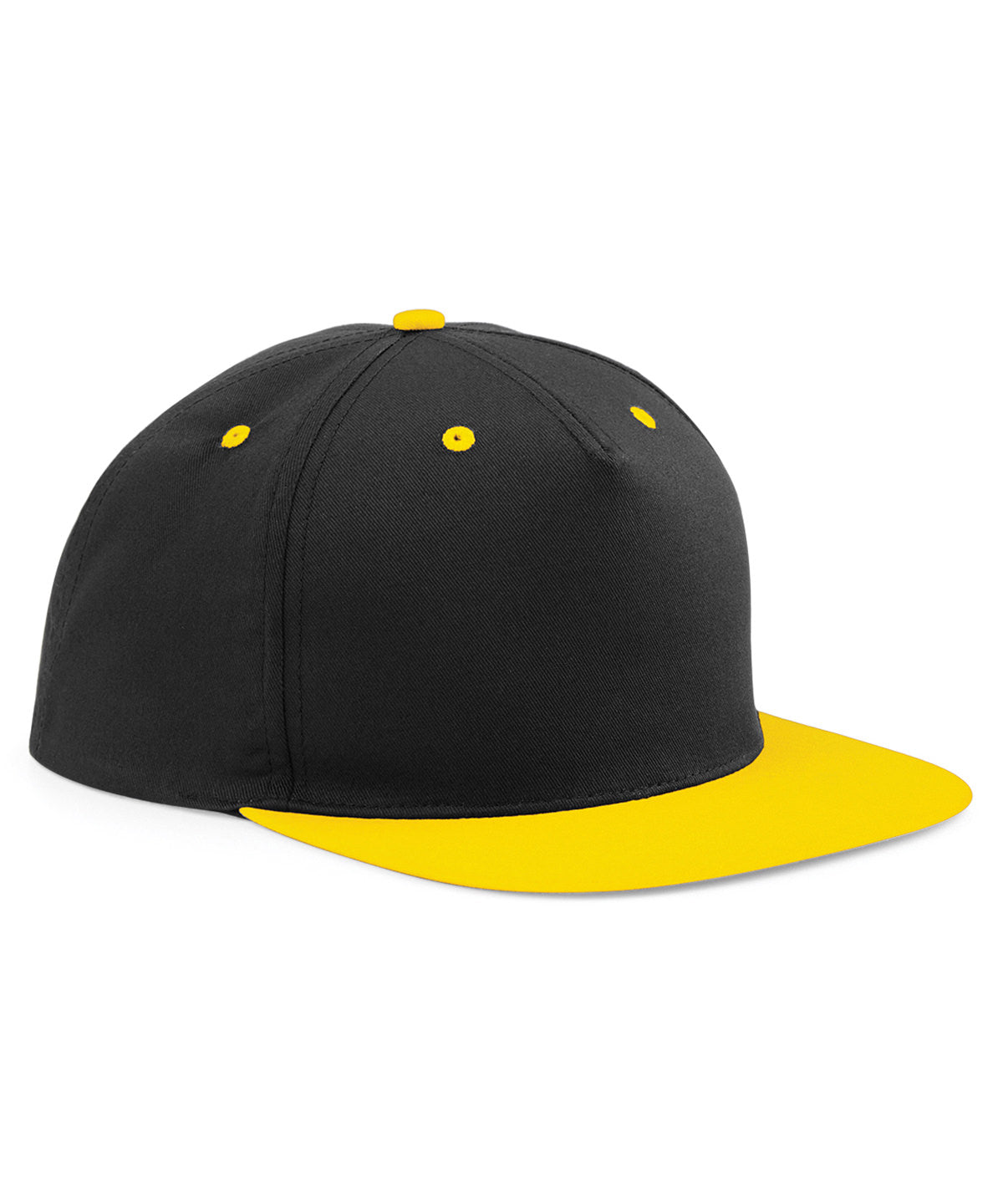 5-panel contrast snapback - Black/Yellow