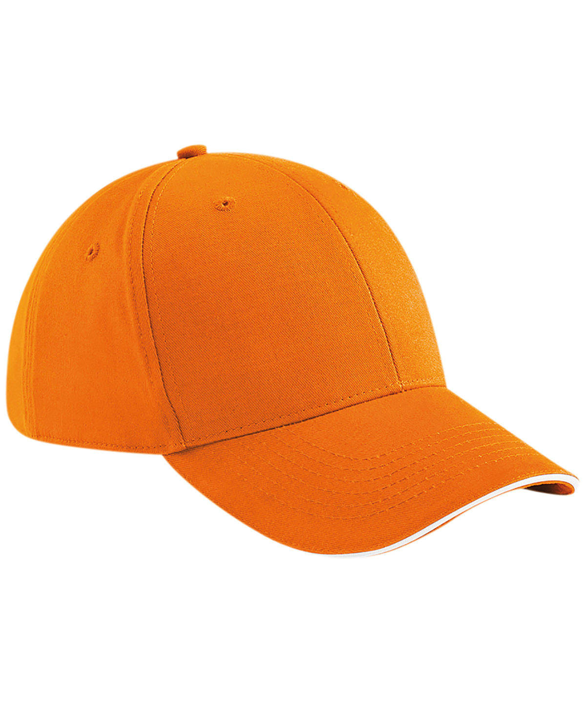 Athleisure 6-panel cap - Orange/White