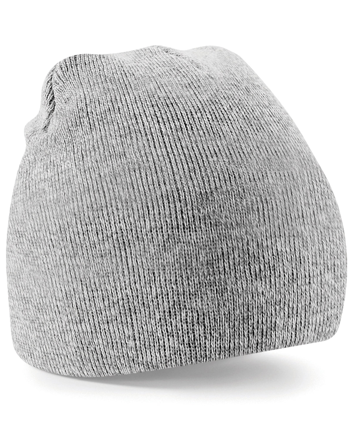 Two-tone pull-on beanie - Heather Grey