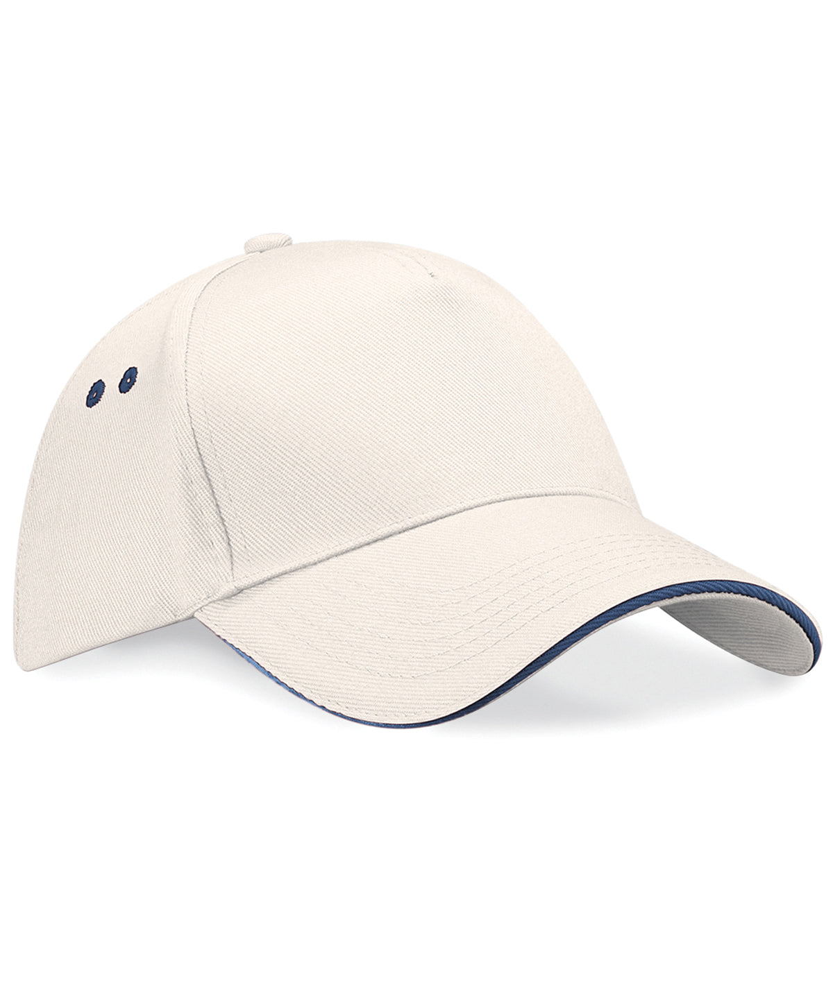 Ultimate 5-panel cap - sandwich peak - Putty/French Navy