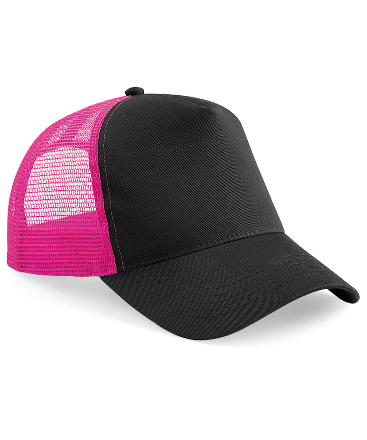 Snapback trucker - Black/Fuchsia