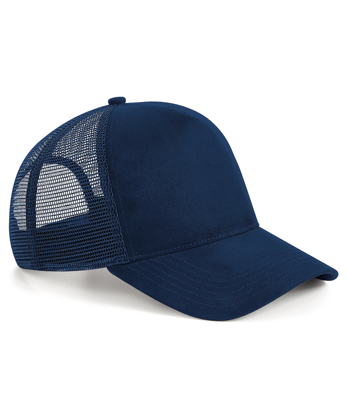 Suede snapback trucker - French Navy