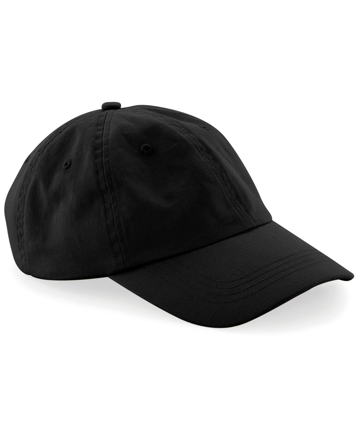 Low-profile 6-panel dad cap - Black