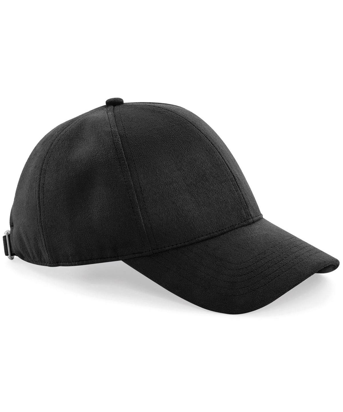 Faux suede 6-panel cap - Black