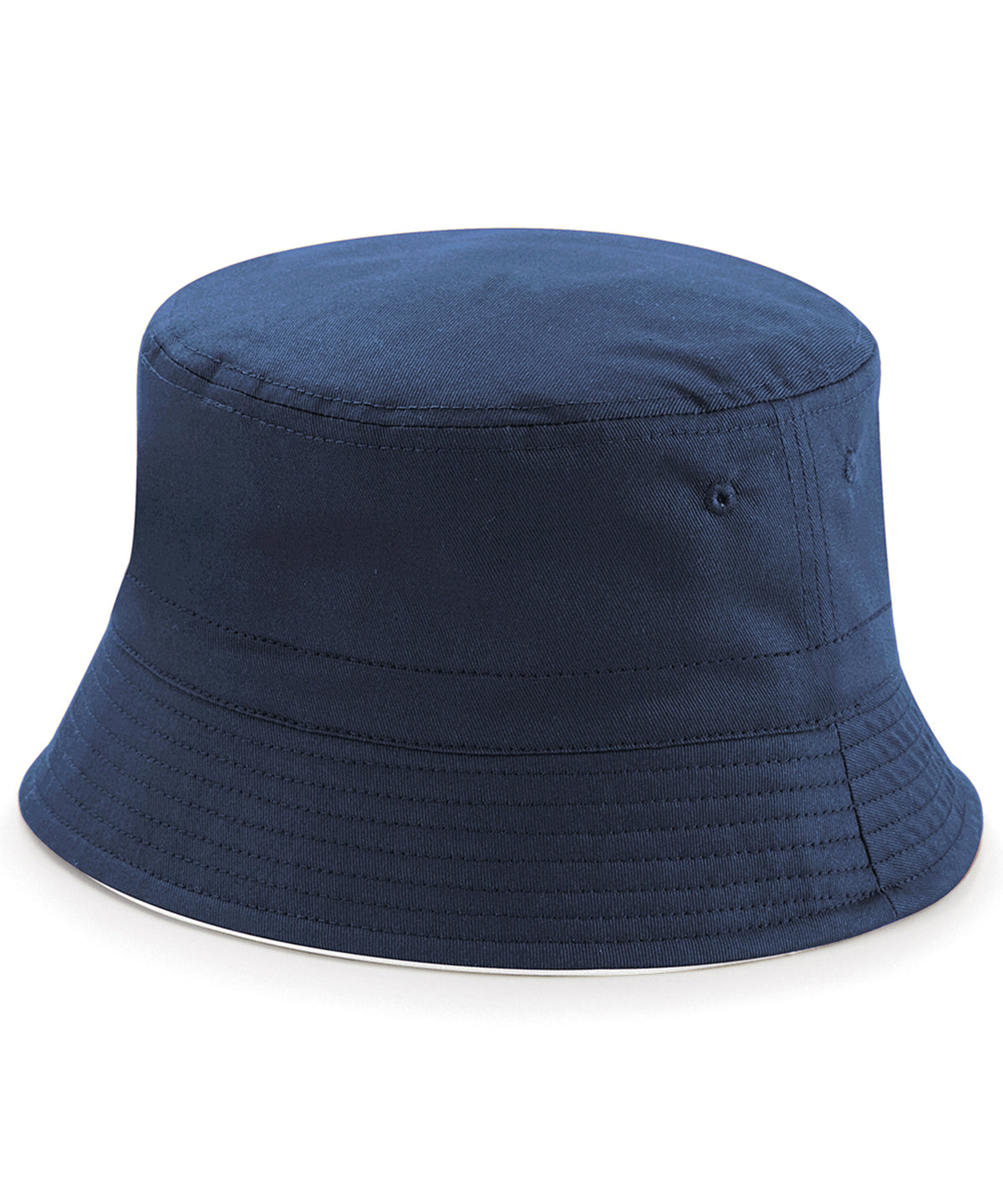 Reversible bucket hat - French Navy/White