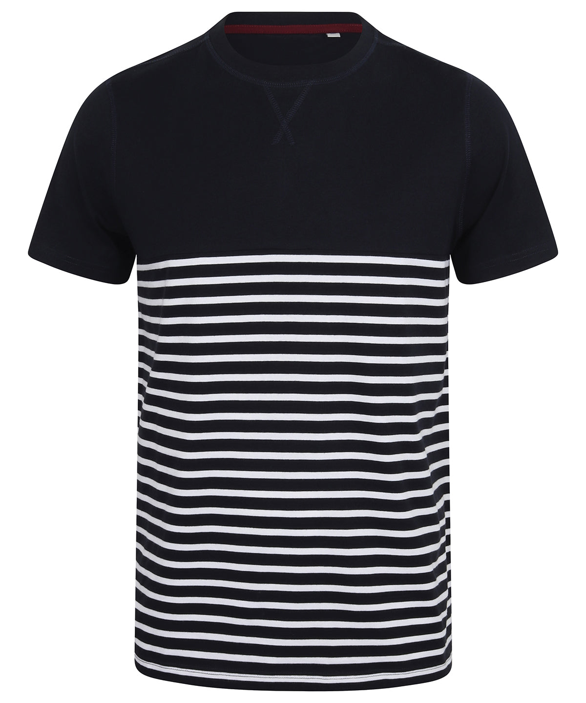 Short-sleeved Breton T - Navy/White