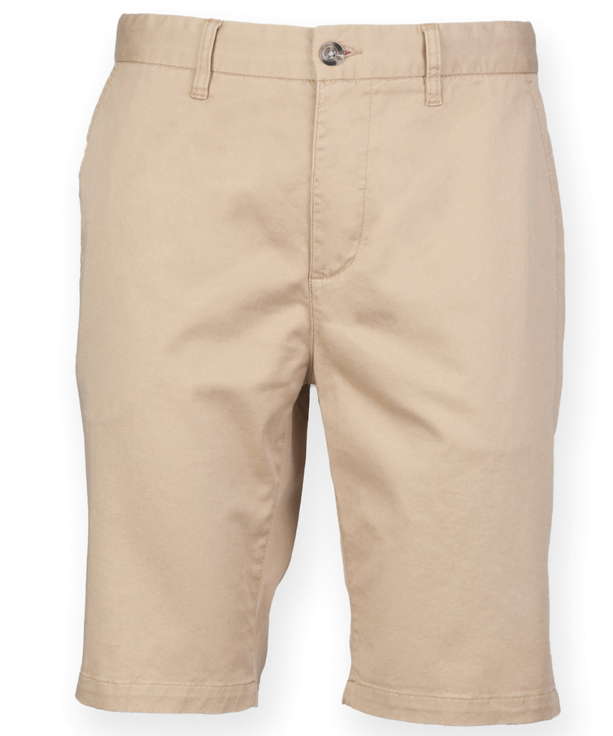 Stretch chino shorts - Stone