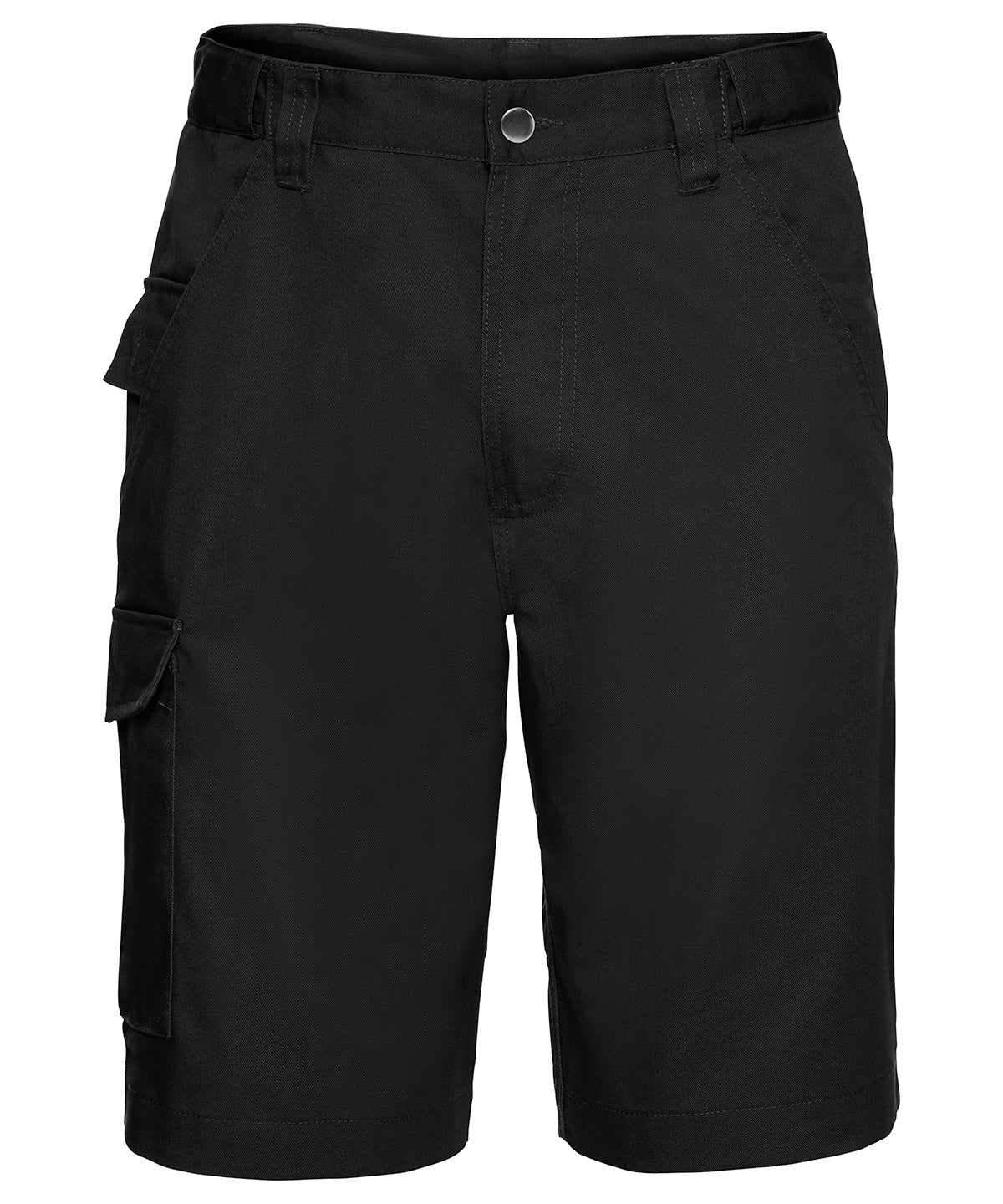 Polycotton twill workwear shorts - Black