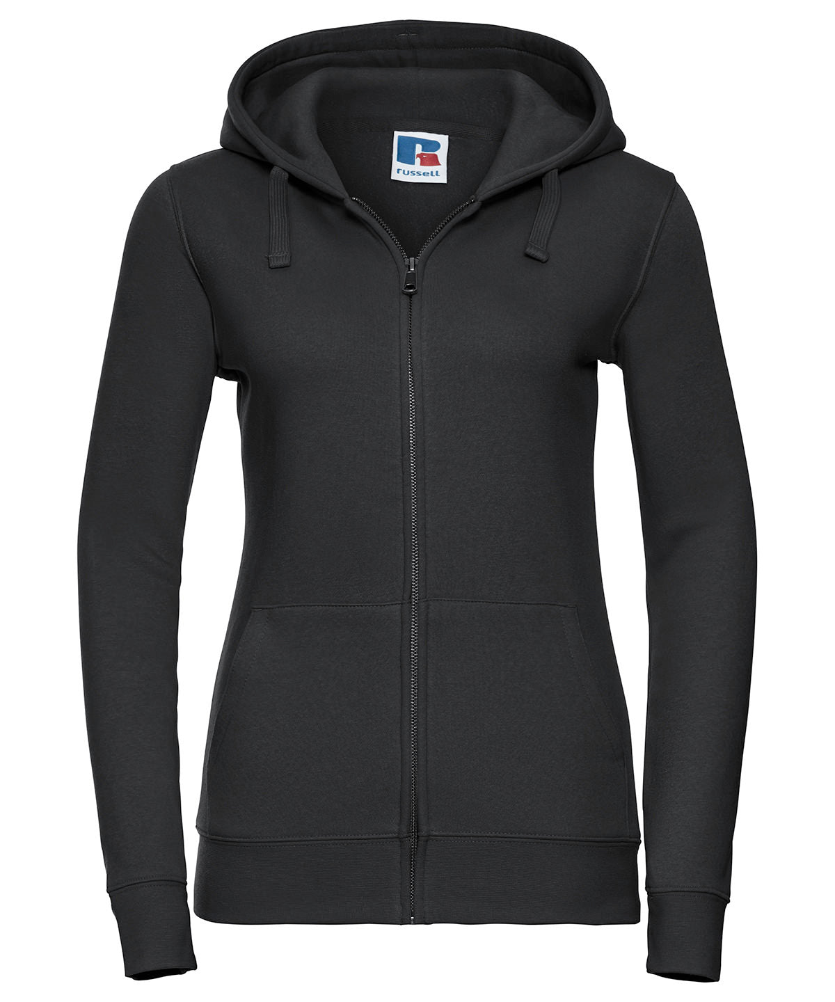 Women's authentic zipped hooded sweatshirt - Black*
