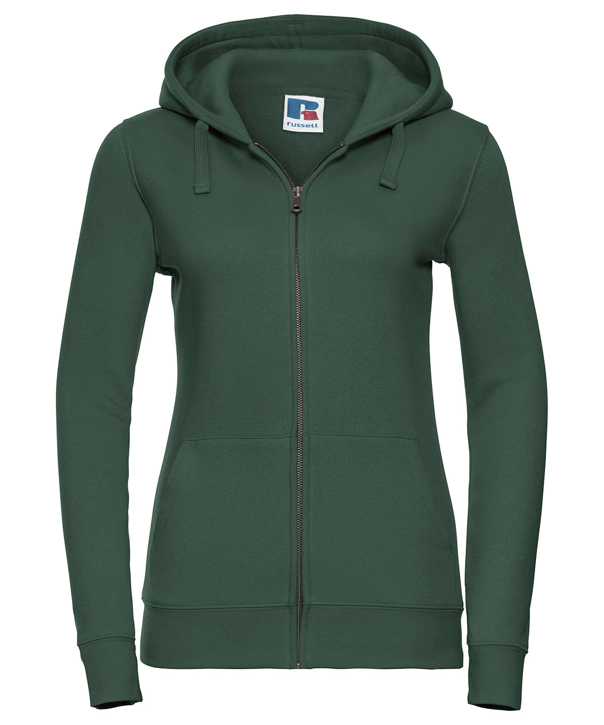 Women's authentic zipped hooded sweatshirt - Bottle Green