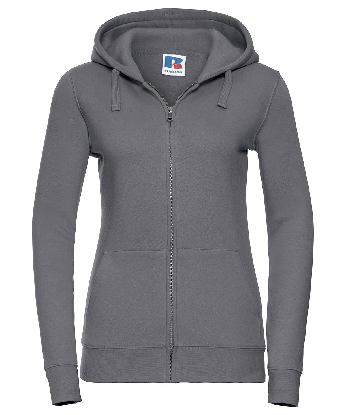 Women's authentic zipped hooded sweatshirt - Convoy Grey