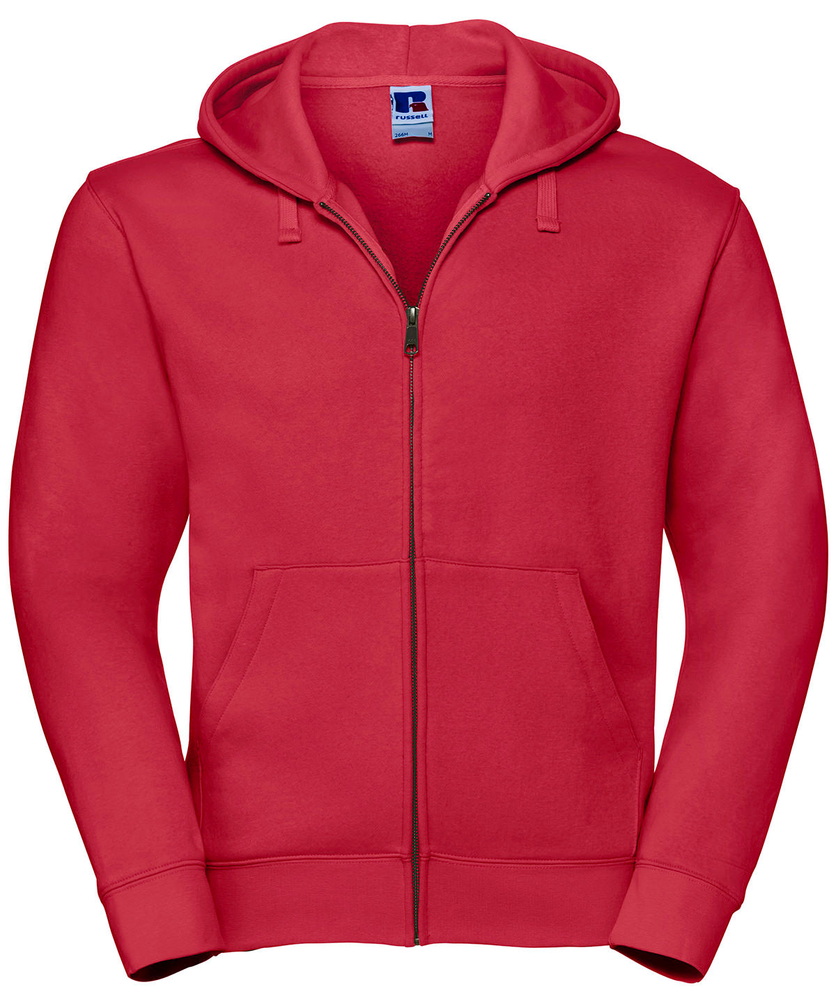 Authentic zipped hooded sweat - Classic Red