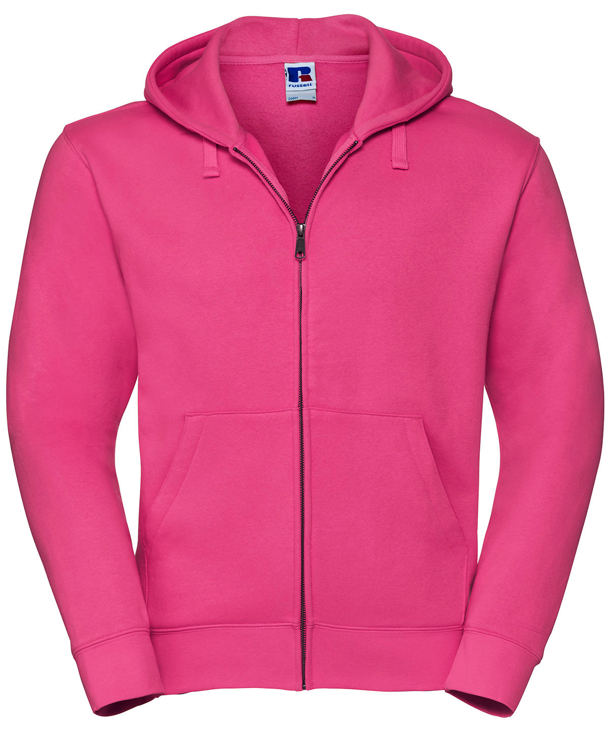 Authentic zipped hooded sweat - Fuchsia