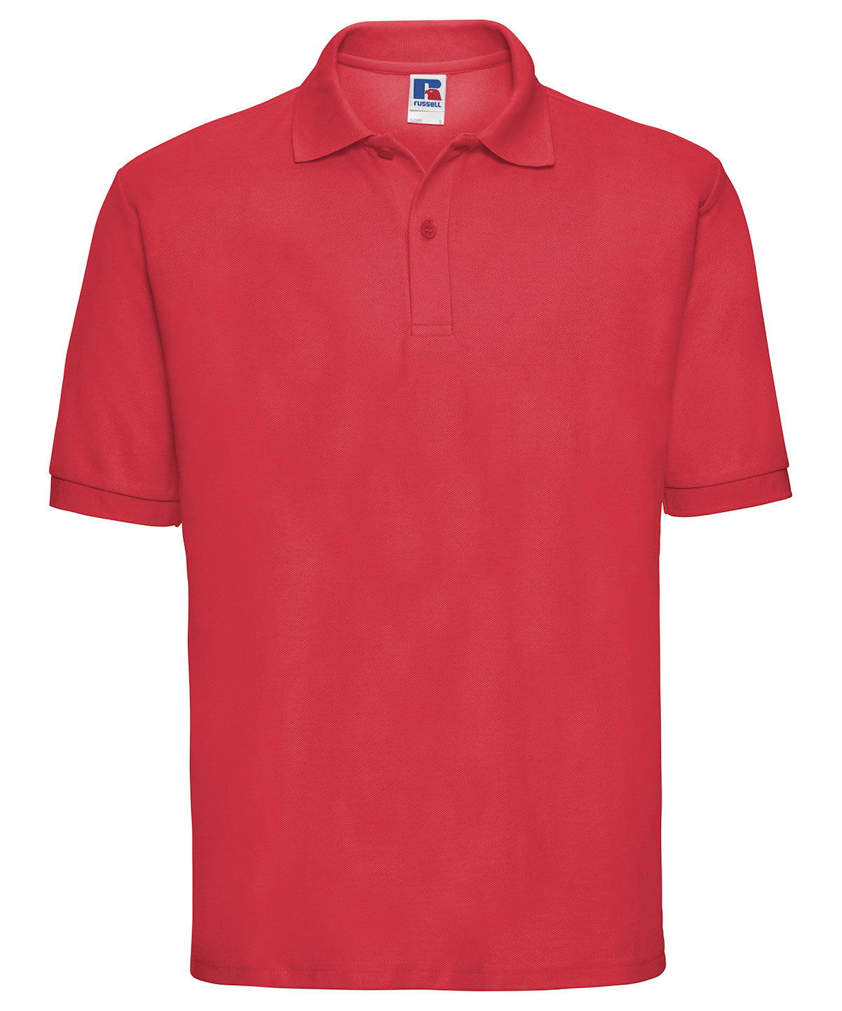 Classic polycotton polo - Bright Red
