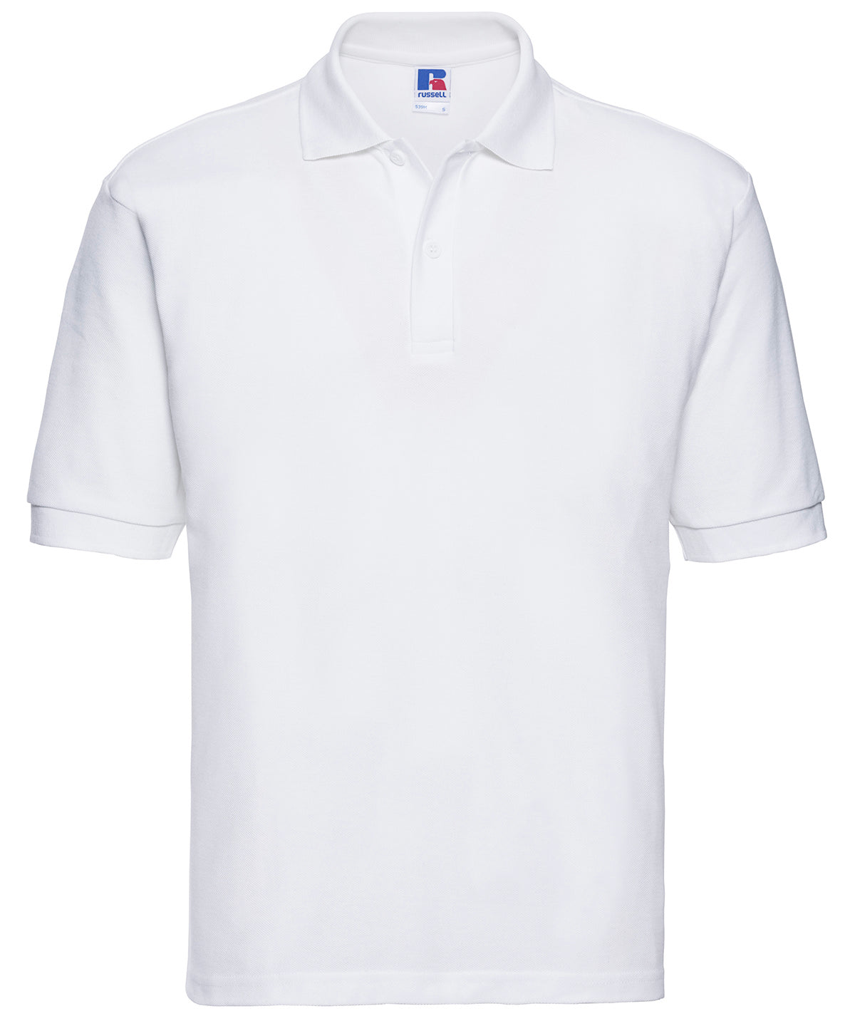 Classic polycotton polo - White*†