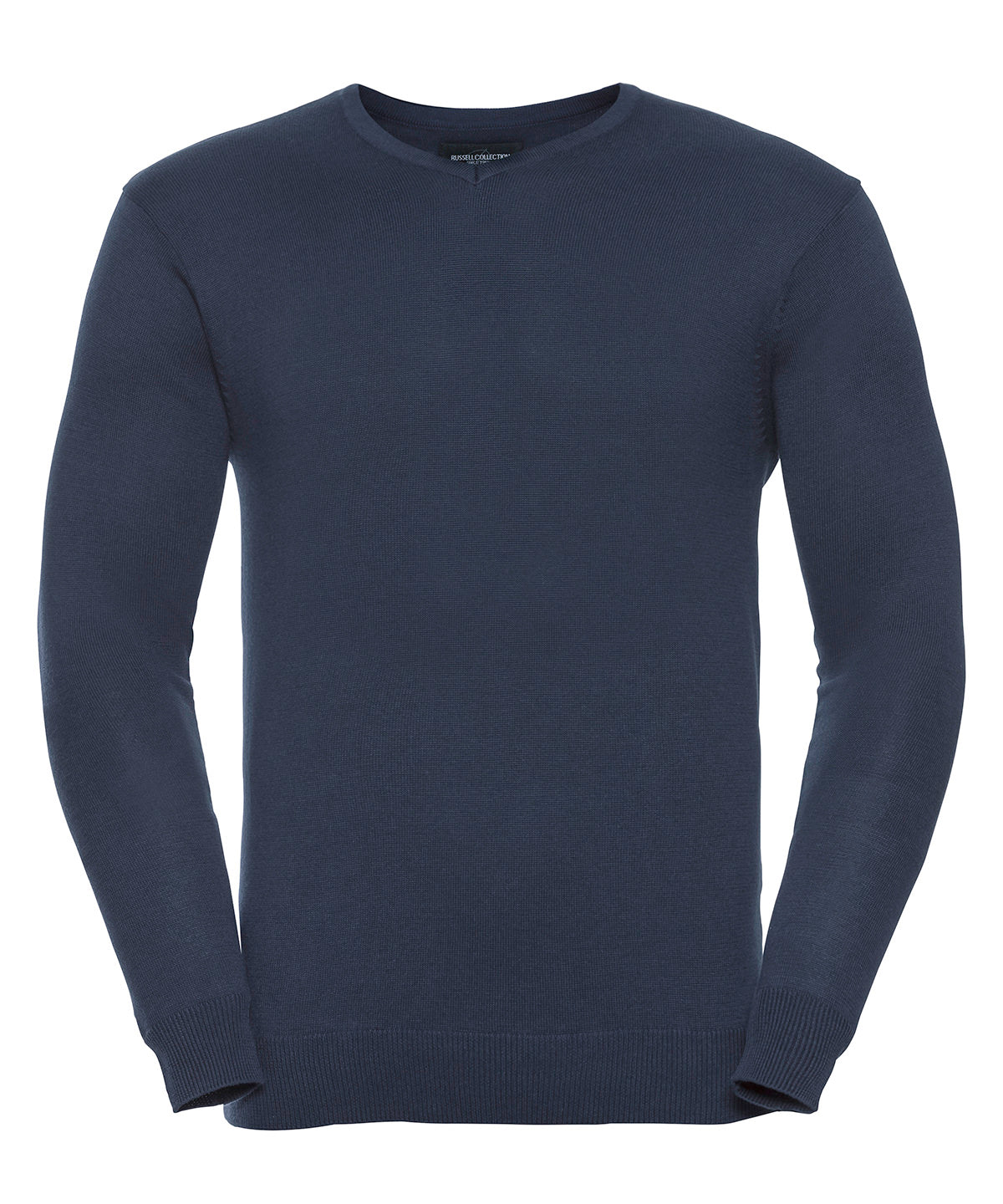 V-neck knitted sweater - French Navy