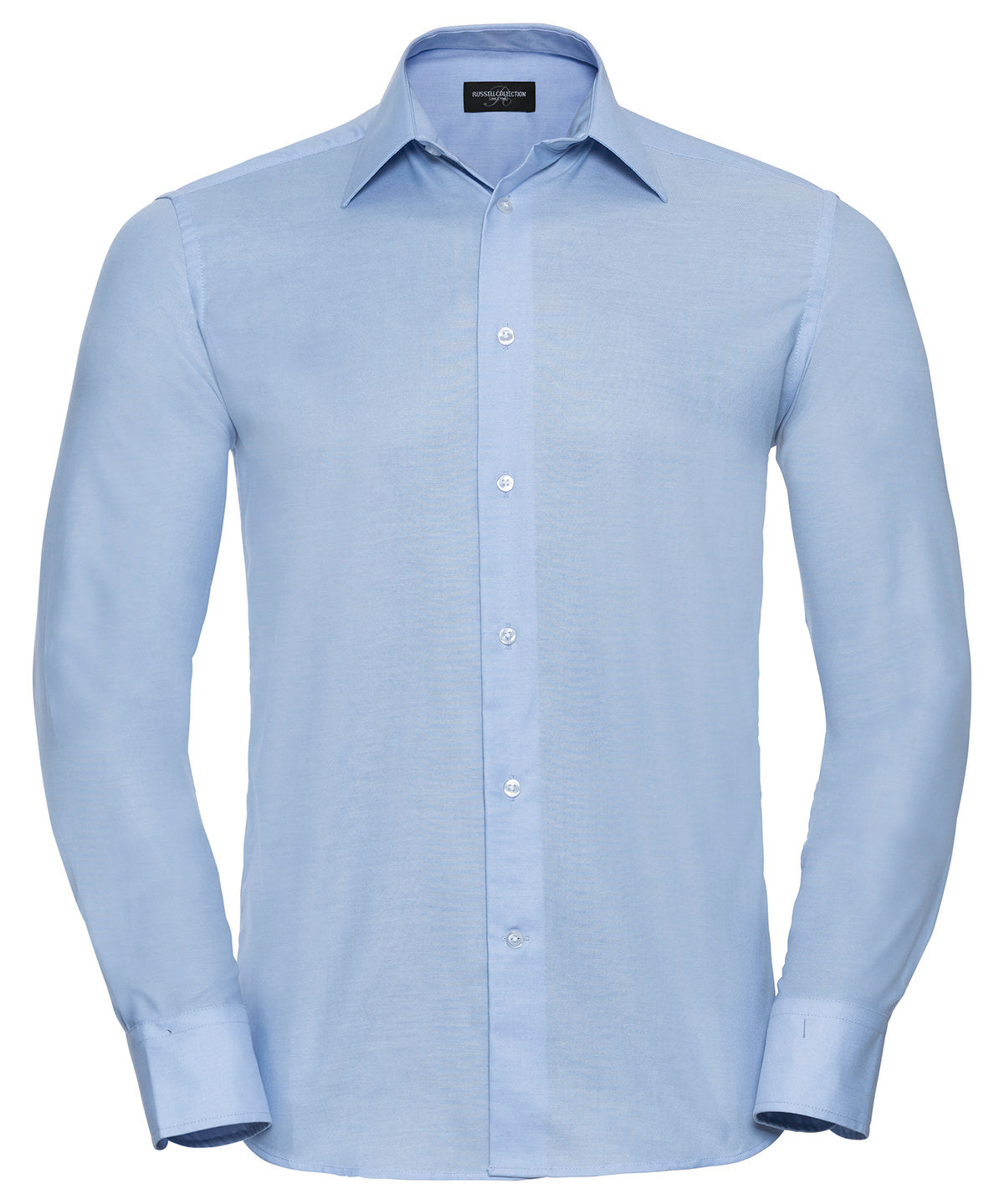 Long sleeve easycare tailored Oxford shirt - Oxford Blue