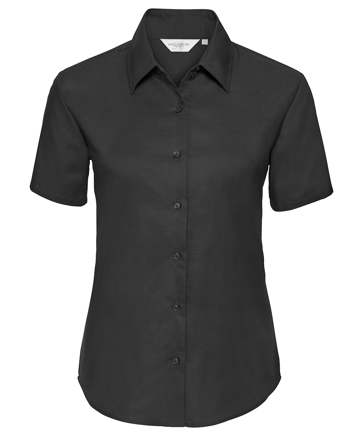 Women's short sleeve Oxford shirt - Black