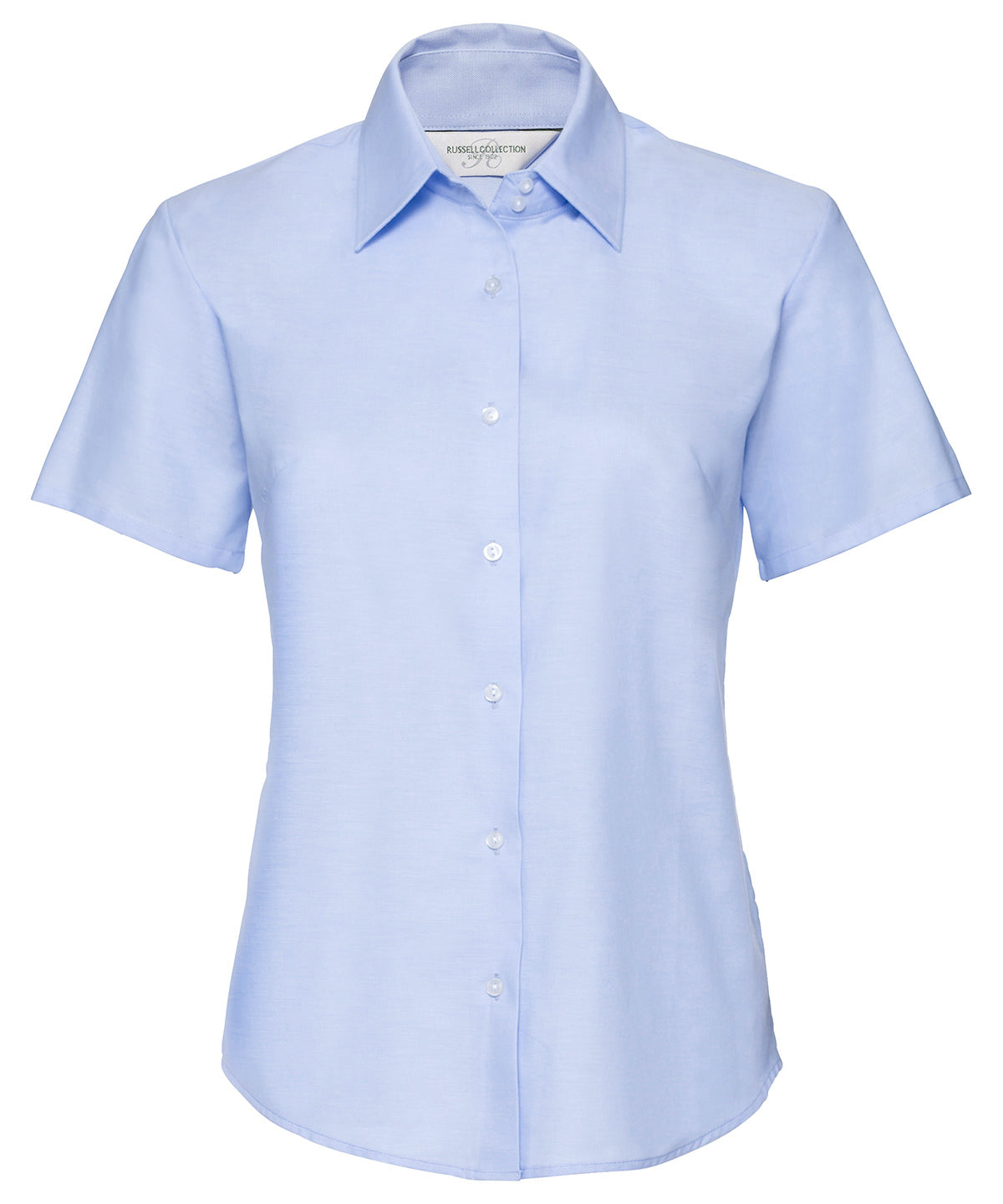 Women's short sleeve Oxford shirt - Oxford Blue