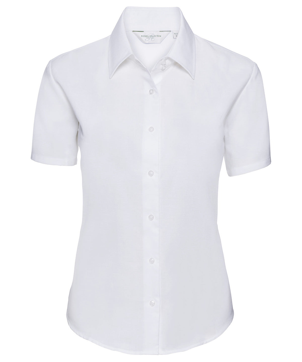 Women's short sleeve Oxford shirt - White