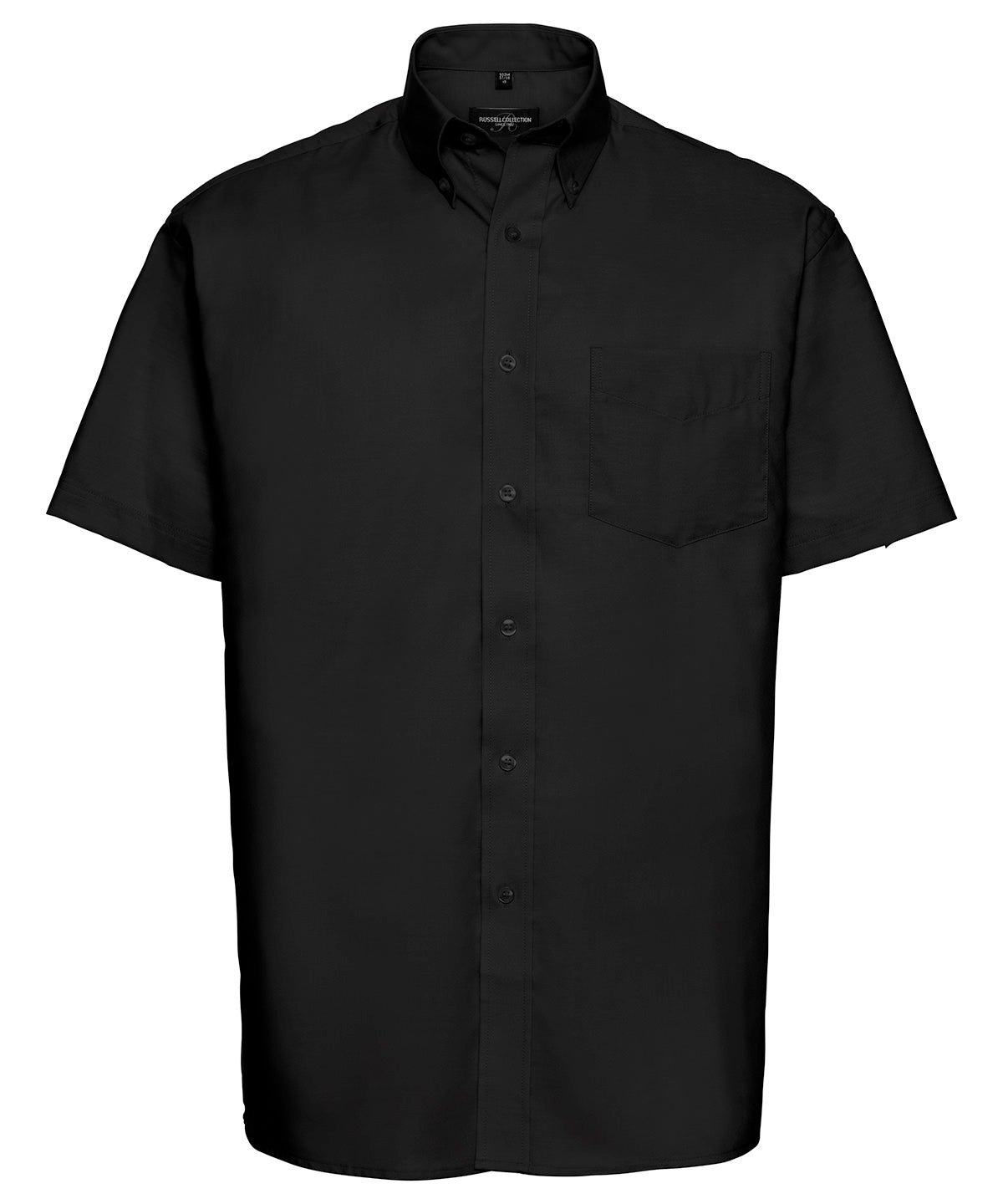 Short sleeve easycare Oxford shirt - Black