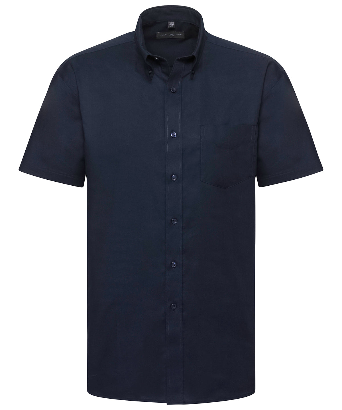 Short sleeve easycare Oxford shirt - Bright Navy
