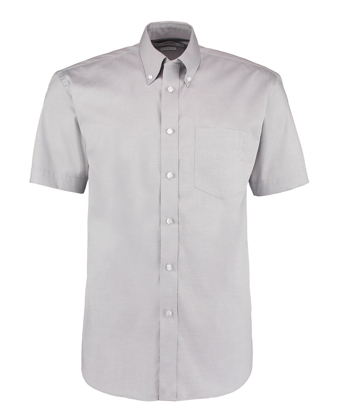 Corporate Oxford shirt short-sleeved (classic fit) - Silver Grey