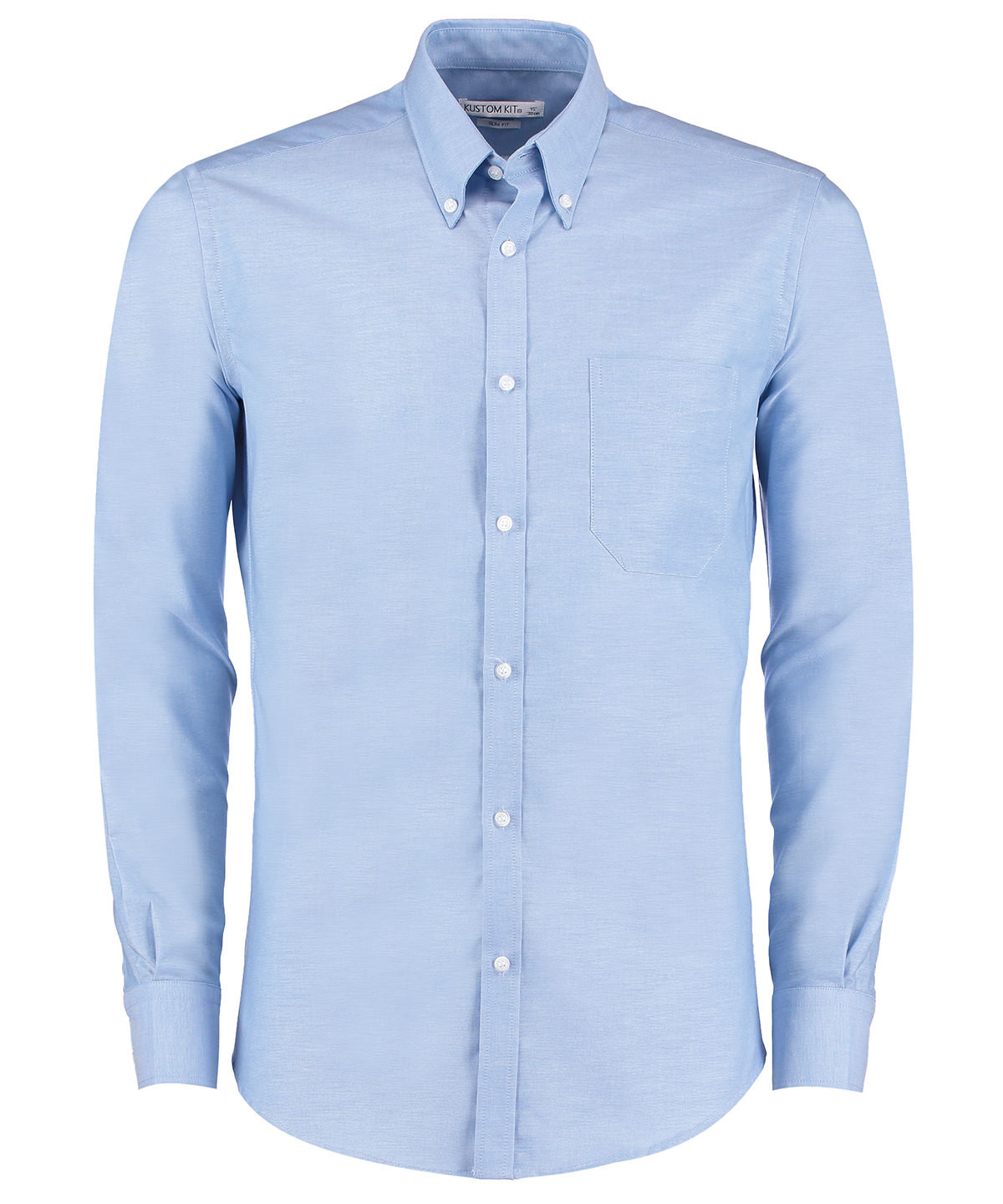 Slim fit workwear Oxford shirt long-sleeved (slim fit) - Light Blue