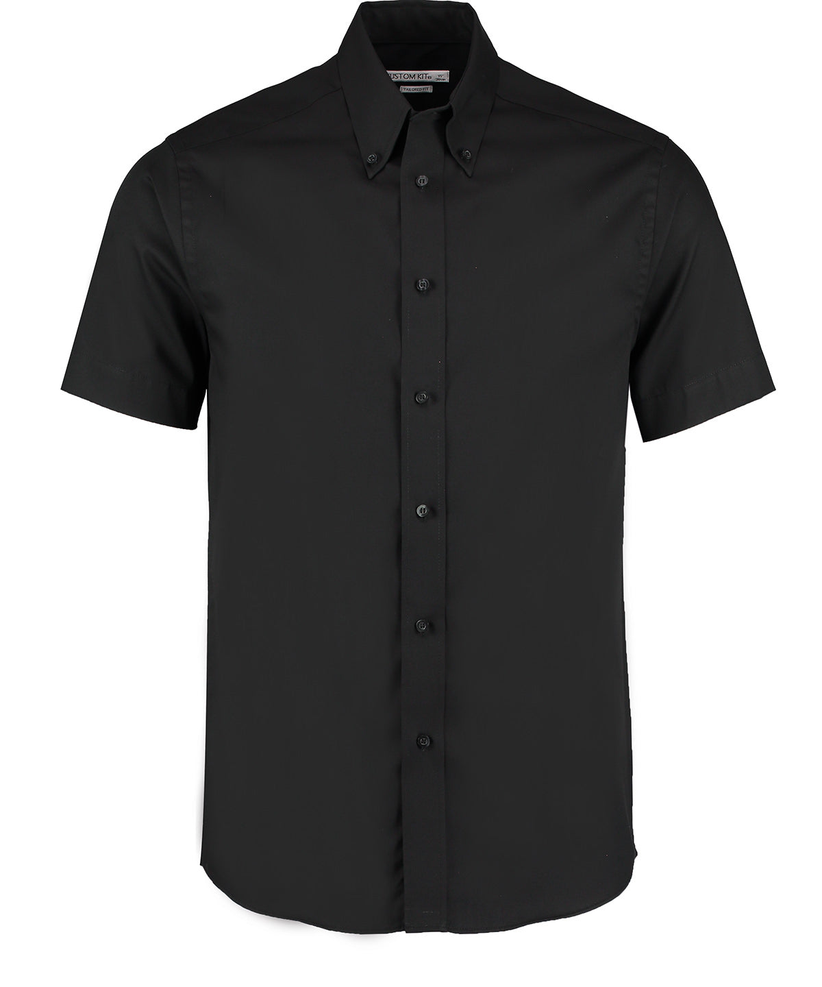 Premium Oxford shirt short-sleeved (tailored fit) - Black