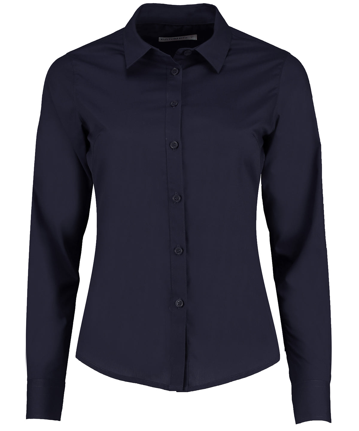 Women's poplin shirt long sleeve - Dark Navy