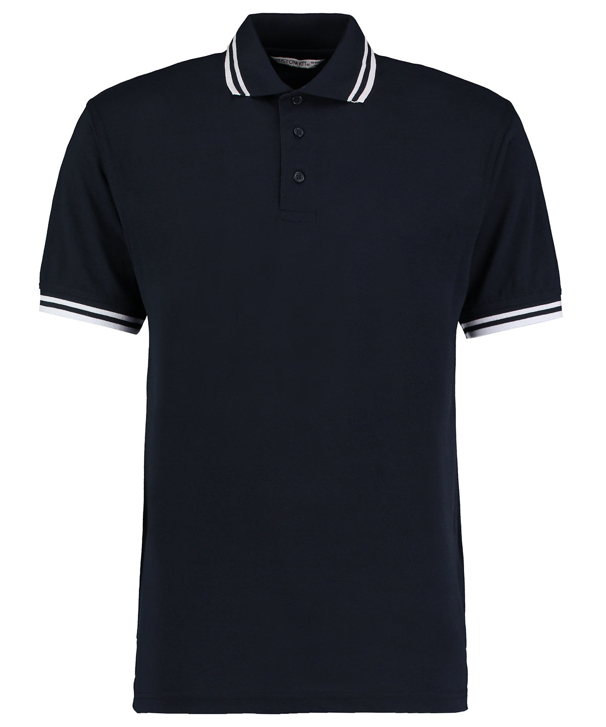 Tipped collar polo (classic fit) - Navy/White