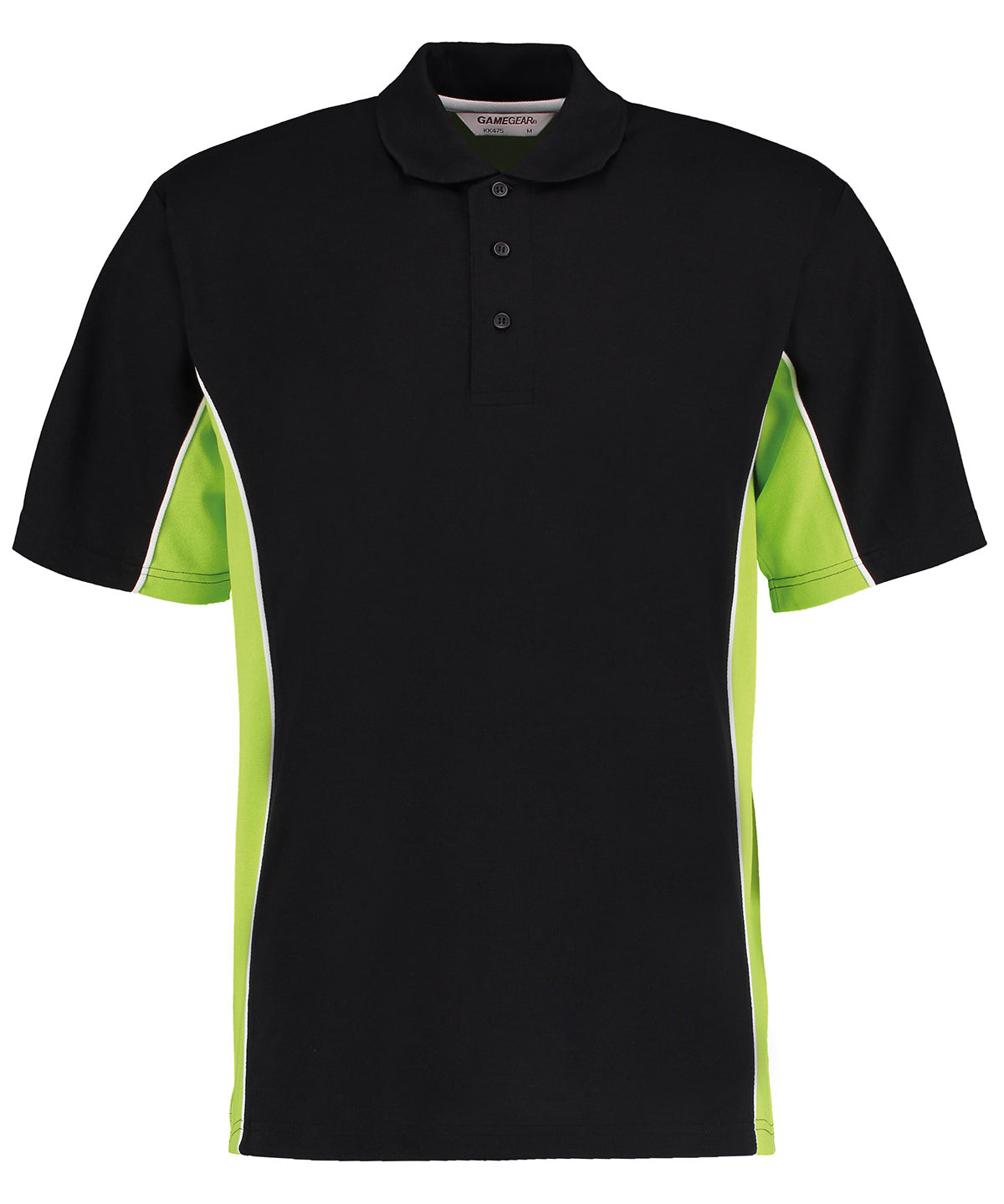 Track polo (classic fit) - Black/Lime/White*