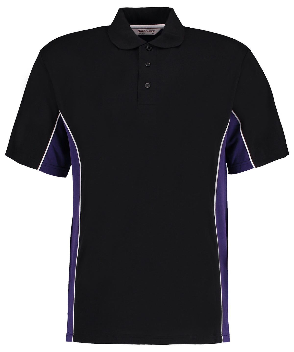Track polo (classic fit) - Black/Purple/White