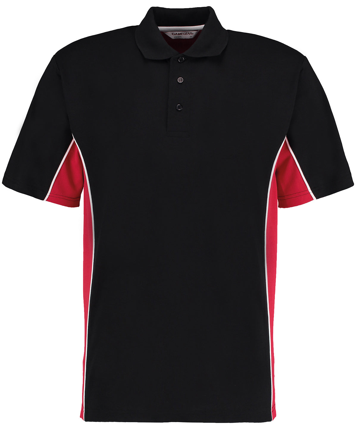 Track polo (classic fit) - Black/Red/White*
