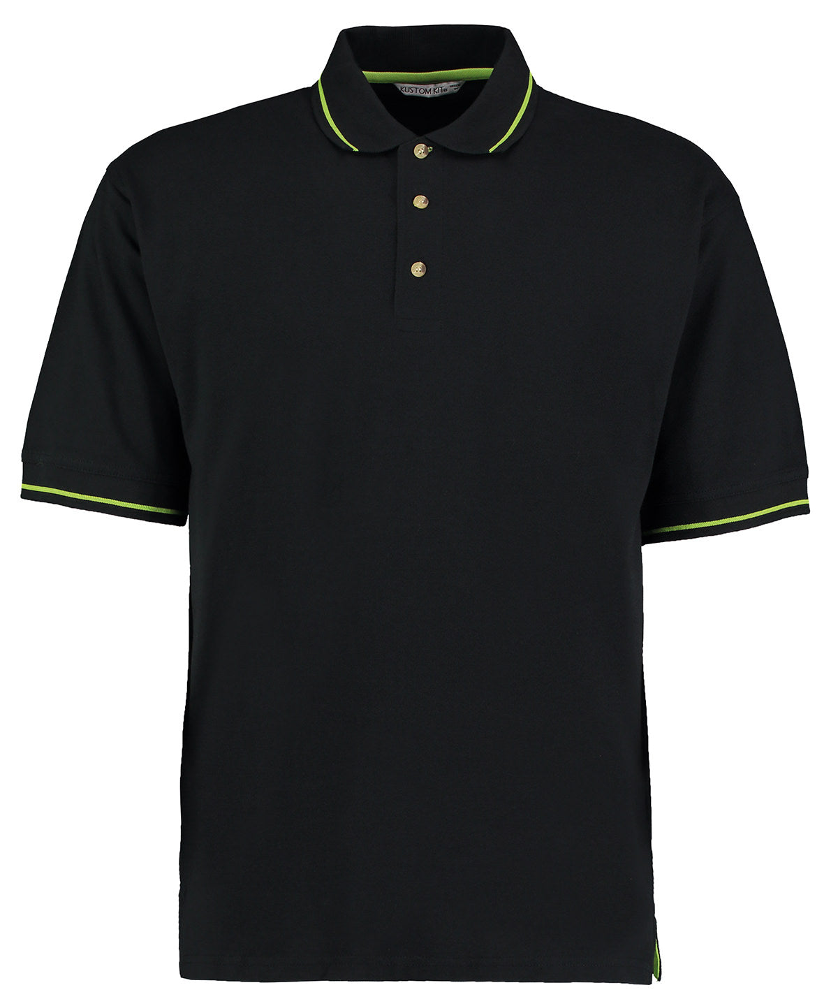 St Mellion polo (classic fit) - Black/Lime