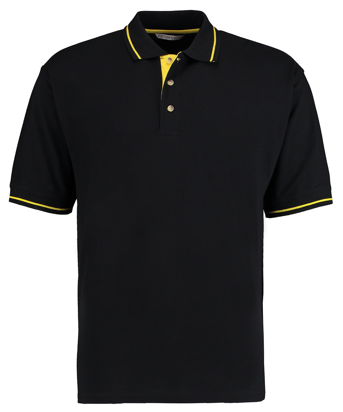 St Mellion polo (classic fit) - Black/Yellow